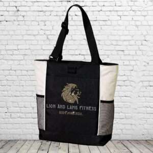 Lion and Lamb Bling Panel Tote