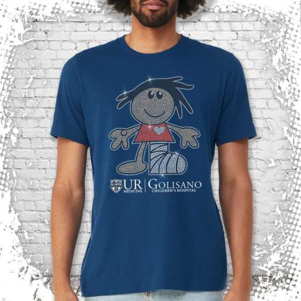 Golisano Bling Sandy T-Shirt - Cool Blue
