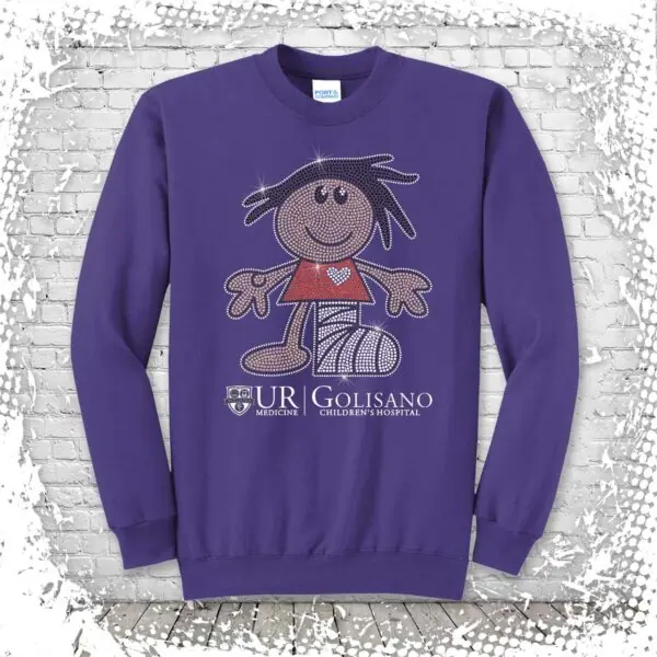 Golisano Bling Sandy Crewneck - Purple