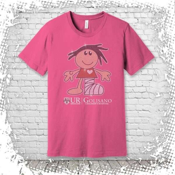 Golisano Bling Sandy T-Shirt - Charity Pink