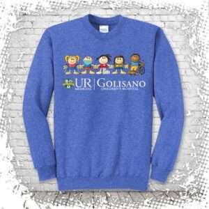 Golisano Sandy & Friends Crewneck - Heather Royal Blue