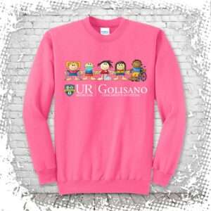 Golisano Sandy & Friends Crewneck - Neon Pink