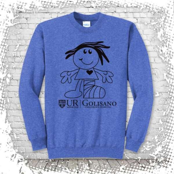 Golisano Sandy Crewneck - Heather Royal Blue