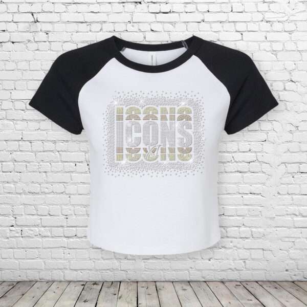 New York Icons XI Bling Raglan Baby Tee