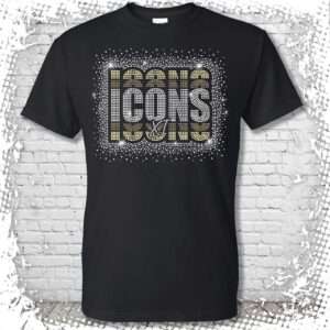 New York Icons XI Bling T-Shirt - Black