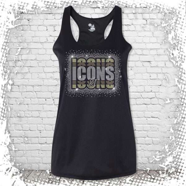 New York Icons XI Bling Girls/Ladies Tank - Black