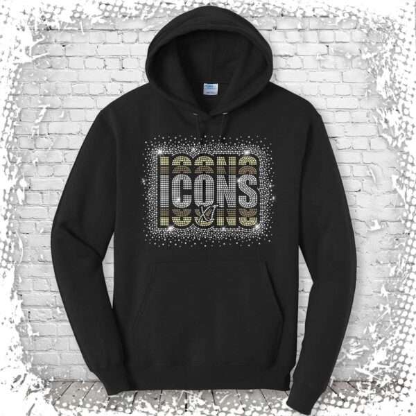 New York Icons XI Bling Pullover Hoodie - Black