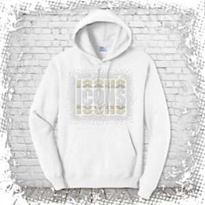 New York Icons XI Bling Pullover Hoodie - White