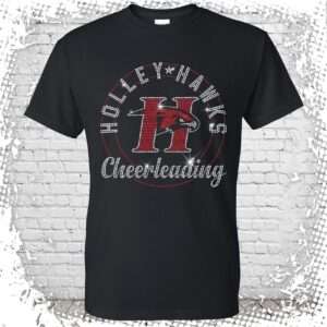 Holley Hawks Cheer Bling T-Shirt
