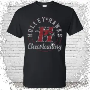 Holley Hawks Cheer Bling T-Shirt