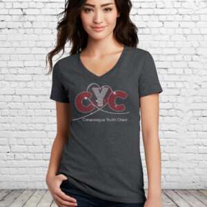 Canandaigua "CYC" Heathered Charcoal Bling Girls/Ladies Tee
