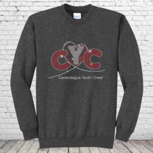 Canandaigua "CYC" Dark Heather Bling Crewneck Sweatshirt