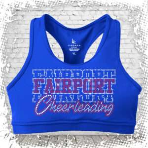 Fairport Cheer Bling Sports Bra
