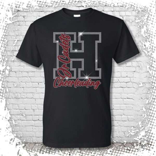Hilton Jr. Cadets Cheer Bling T-Shirt