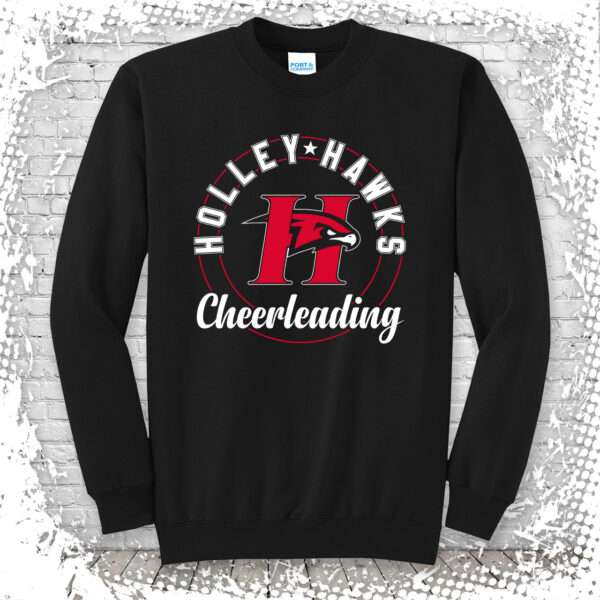 Holley Hawks Cheer Crewneck