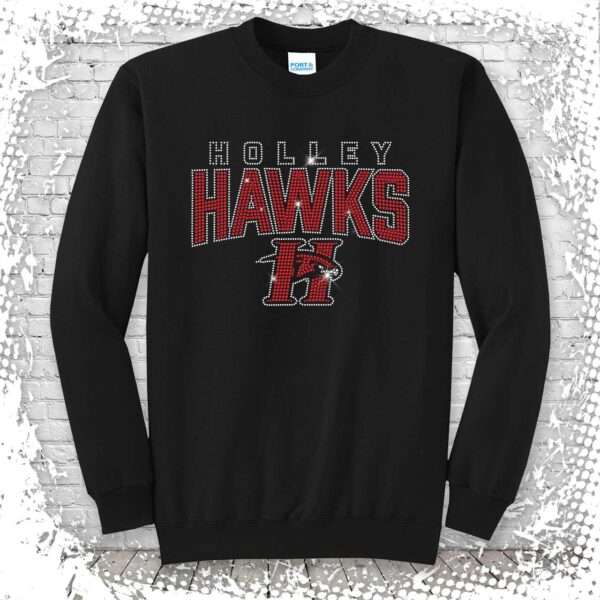 Holley Hawks Bling Crewneck