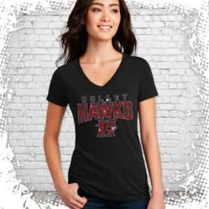 Holley Hawks Bling Ladies V-Neck