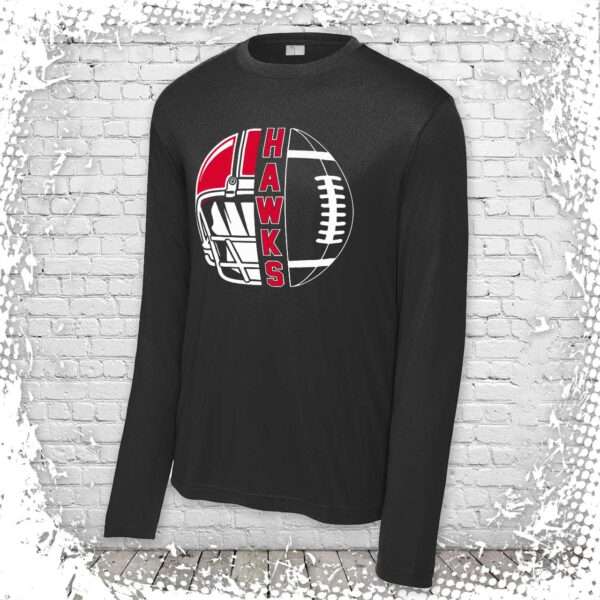 Holley Hawks Football Performance Long Sleeve Tee