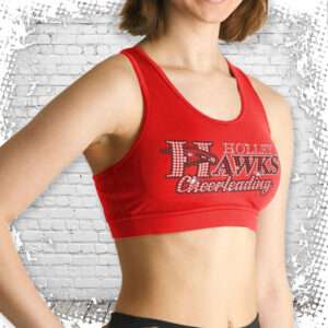Holley Hawks Cheer Bling Sports Bra