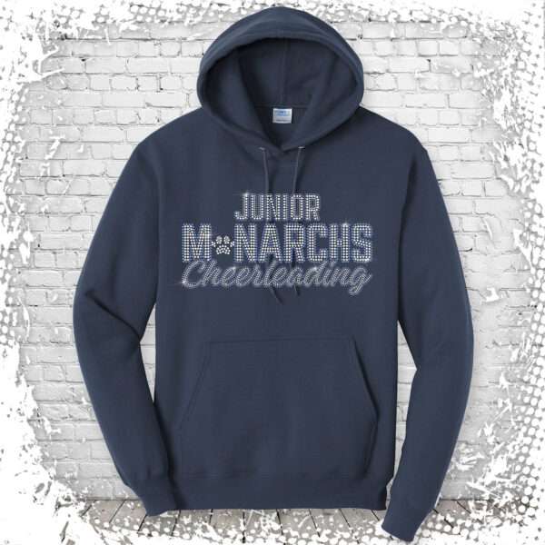 Junior Monarchs Cheer Bling Pullover Hoodie