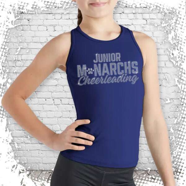 Junior Monarchs Cheer Bling Compression Tank Top