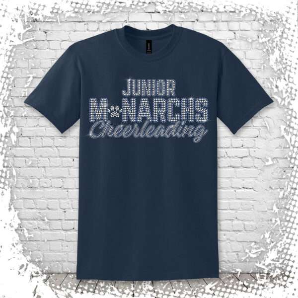 Junior Monarchs Cheer Bling T-Shirt