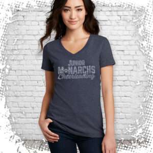 Junior Monarchs Cheer Bling Ladies V-Neck