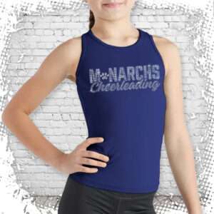 Junior Monarchs Cheer Bling Compression Tank Top