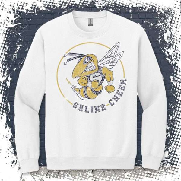 Saline Cheer Bling Crewneck