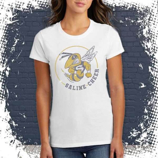 Saline Cheer Bling Ladies T-Shirt