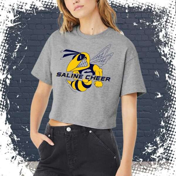 Saline Cheer Oversized Crop T-Shirt