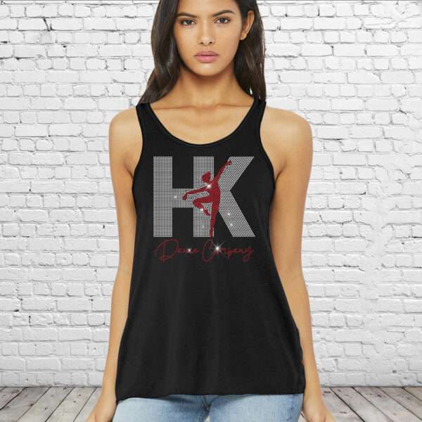 HK Dance Company Bling Girls/Ladies Flowy Tank