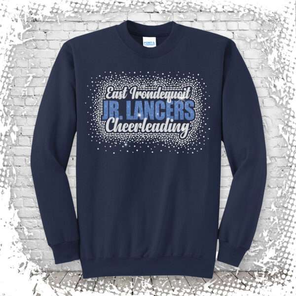 Irondequoit Jr. Lancers Cheer Bling Crewneck