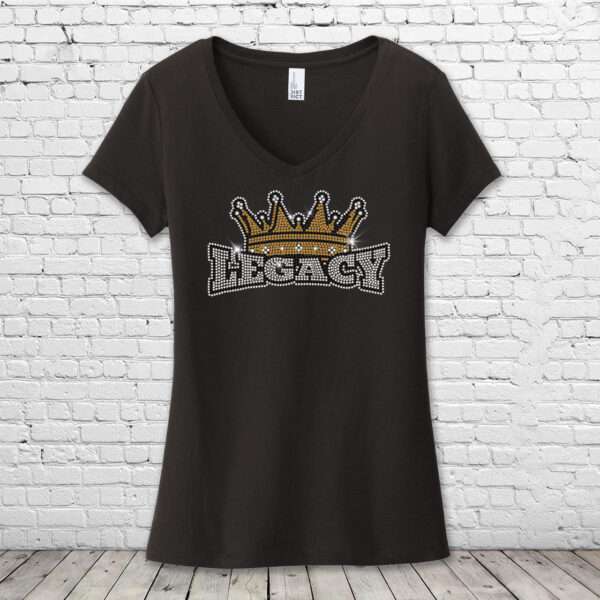 Legacy Cheer Bling Ladies V-Neck