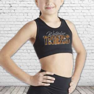 Waterloo Tigers Bling Compression Sports Bra