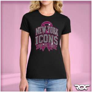 Icons Breast Cancer Awareness Ladies T-Shirt