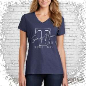 Webster Thomas Senior Moms Heather V-Neck T-Shirt