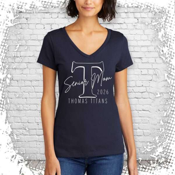 Webster Thomas Senior Moms V-Neck T-Shirt