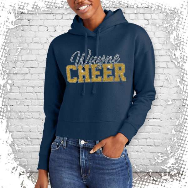 Wayne Cheer Bling Crop Hoodie
