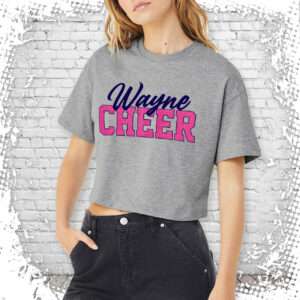 Wayne Cheer Oversized Crop T-Shirt - Gray
