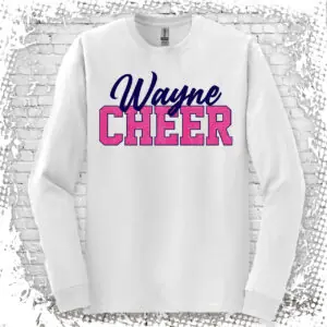 Wayne Cheer Long Sleeve T-Shirt - White