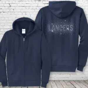 Eastridge Cheer Bling Zip Up Hoodie
