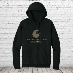 Lion and Lamb Bling Unisex Comfy Cloud Fleece Pullover Hoodie