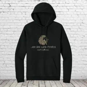 Lion and Lamb Bling Unisex Comfy Cloud Fleece Pullover Hoodie
