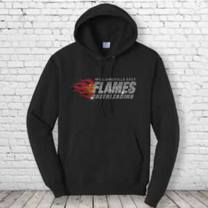 Flames Cheer Bling Hoodie