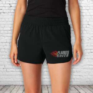 Flames Cheer Bling Running Shorts