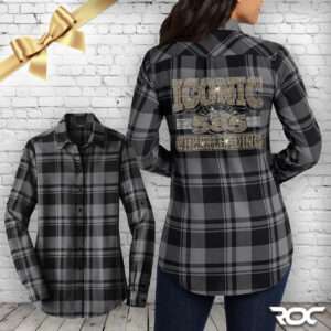 Iconic Cheer Bling Ladies Flannel