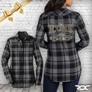 New York Icons Bling Ladies Flannel