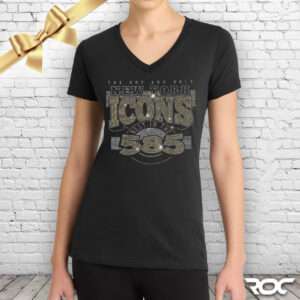 New York Icons Bling Ladies V-Neck T-Shirt