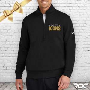 New York Icons Mens Nike 1/2 Zip Sweatshirt